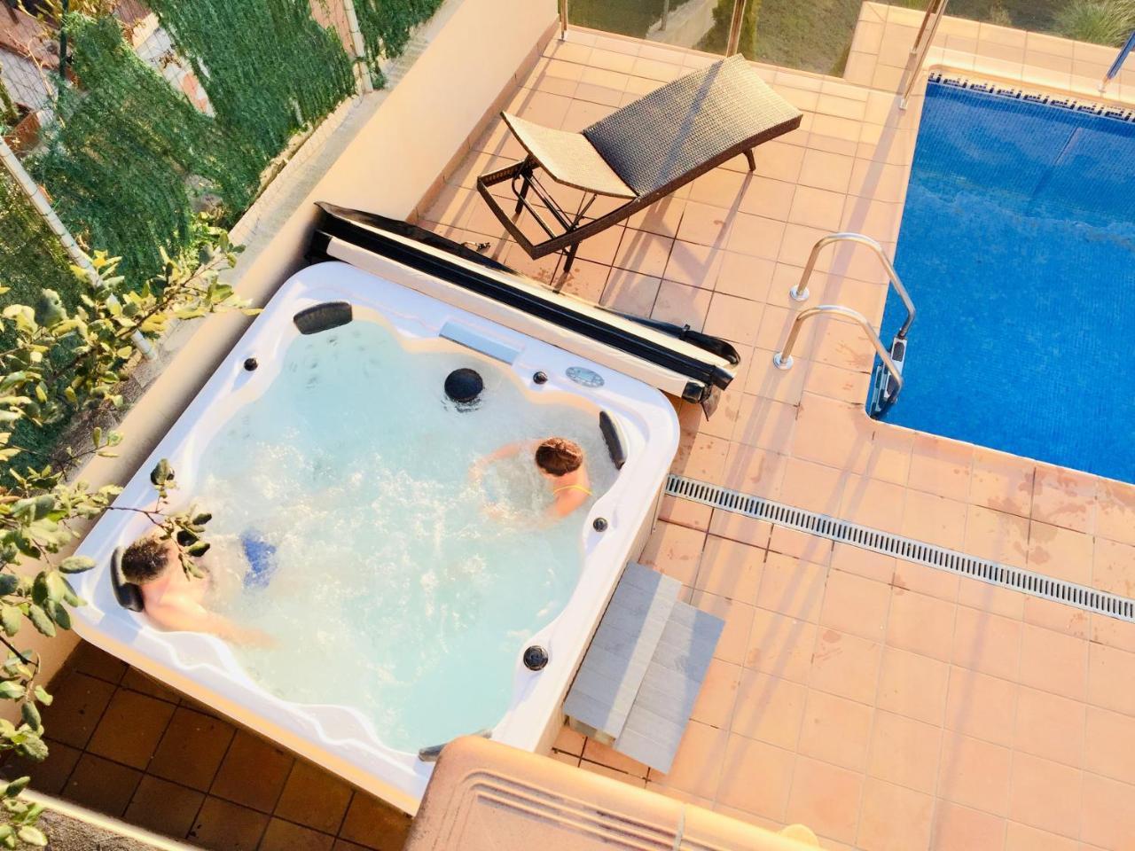 Luxury Villa Investingspain With Sea Views, Pool And Jacuzzi Льорет-де-Мар Екстер'єр фото